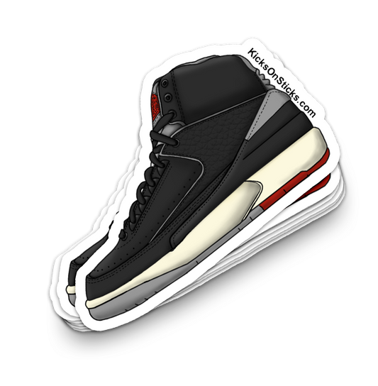 Jordan 2 "Black Cement" Sneaker Sticker