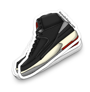 Jordan 2 "Black Cement" Sneaker Sticker