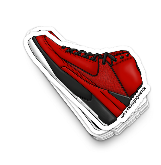 Jordan 2 "Candy" Red Sneaker Sticker