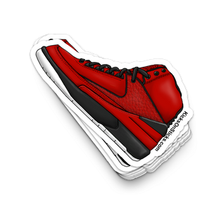 Jordan 2 "Candy" Red Sneaker Sticker