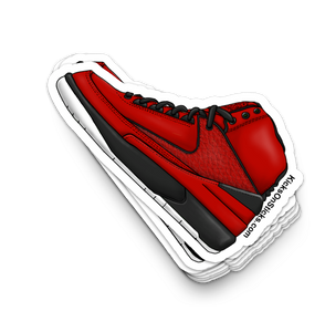 Jordan 2 Candy Red Sneaker Sticker