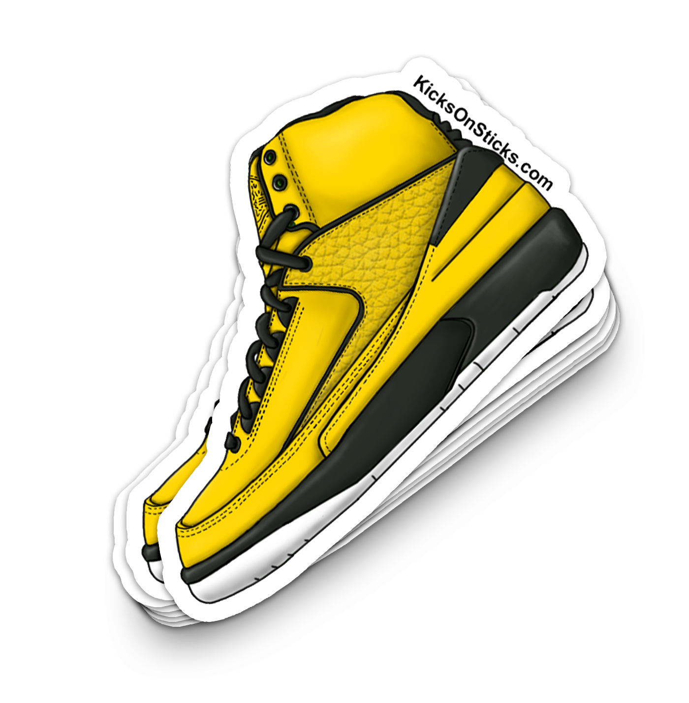 Jordan 2 "Candy" Yellow Sneaker Sticker