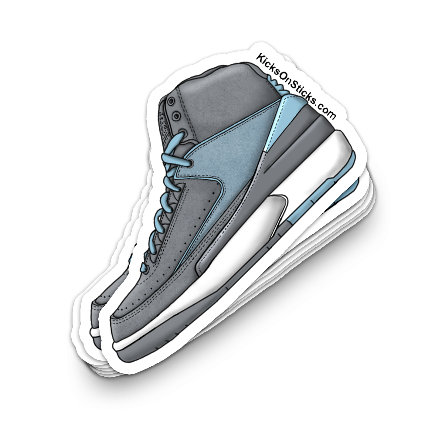 Jordan 2 "Cool Grey" Sneaker Sticker