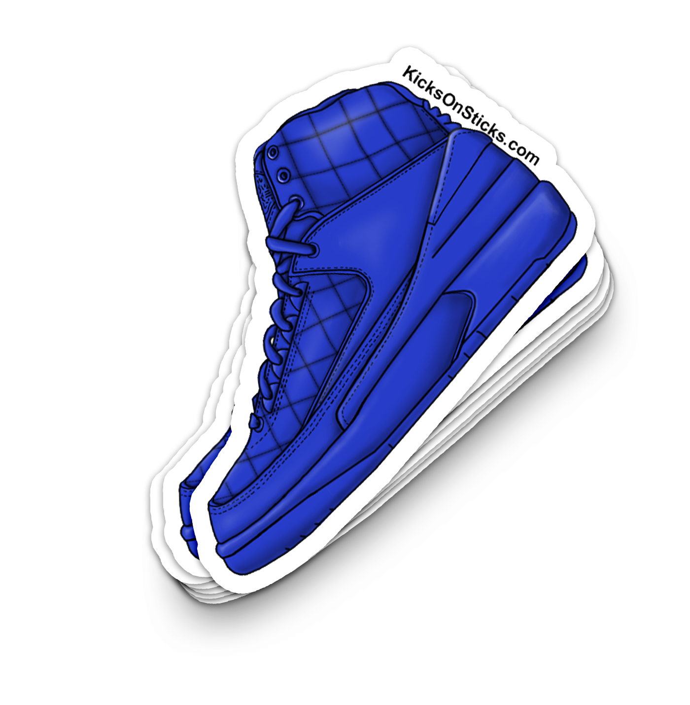 Jordan 2 "Don" Blue Sneaker Sticker