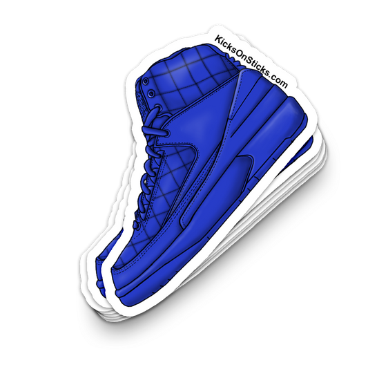 Jordan 2 "Don" Blue Sneaker Sticker