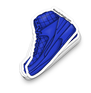 Jordan 2 "Don" Blue Sneaker Sticker