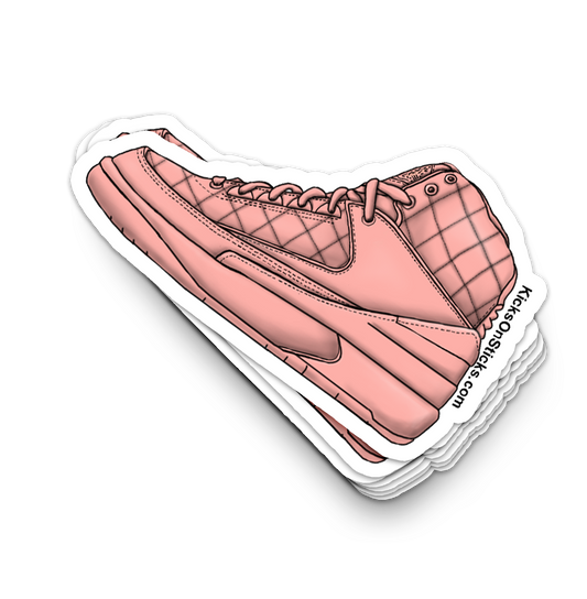 Jordan 2 "Don" Pink Sneaker Sticker