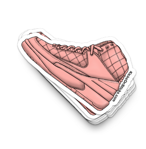 Jordan 2 "Don" Pink Sneaker Sticker
