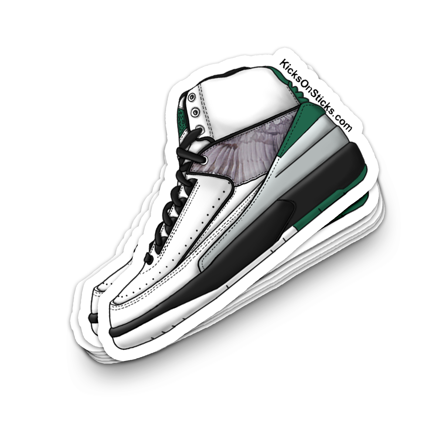 Jordan 2 "H Wings" Sneaker Sticker