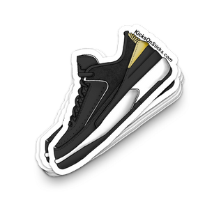 Jordan 2 Low "Black Metallic Gold" Sneaker Sticker
