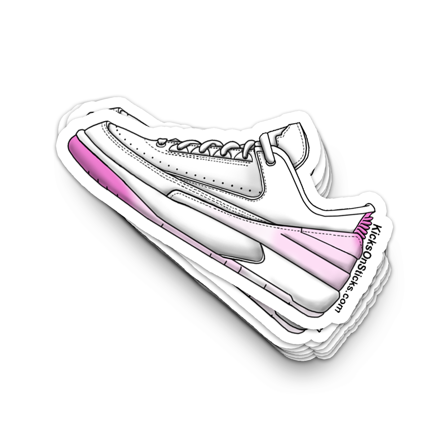 Jordan 2 Low "Cherry Blossom" Sneaker Sticker