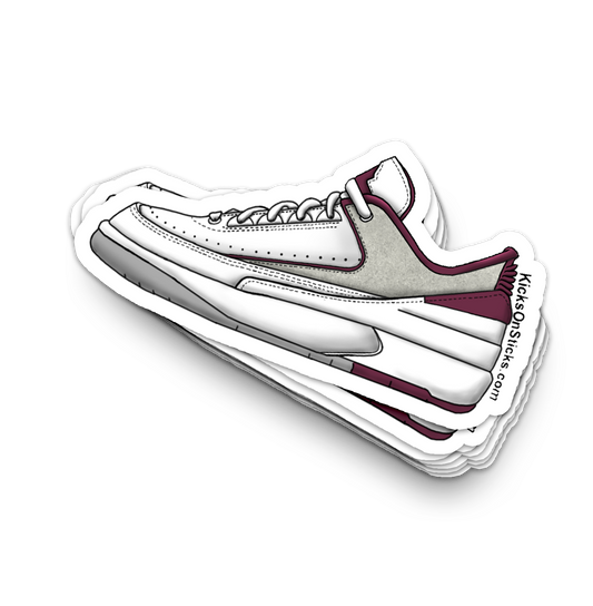 Jordan 2 Low "Cherrywood" Sneaker Sticker