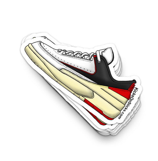 Jordan 2 Low "Chicago Twist" Sneaker Sticker