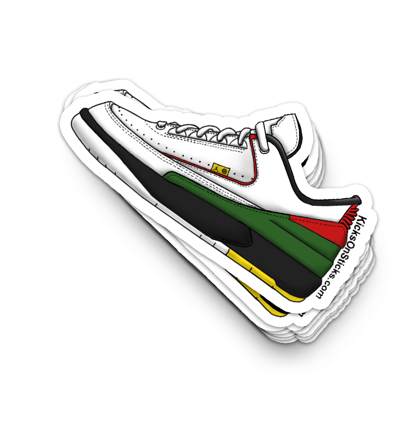 Jordan 2 Low "Quai 54" Sneaker Sticker