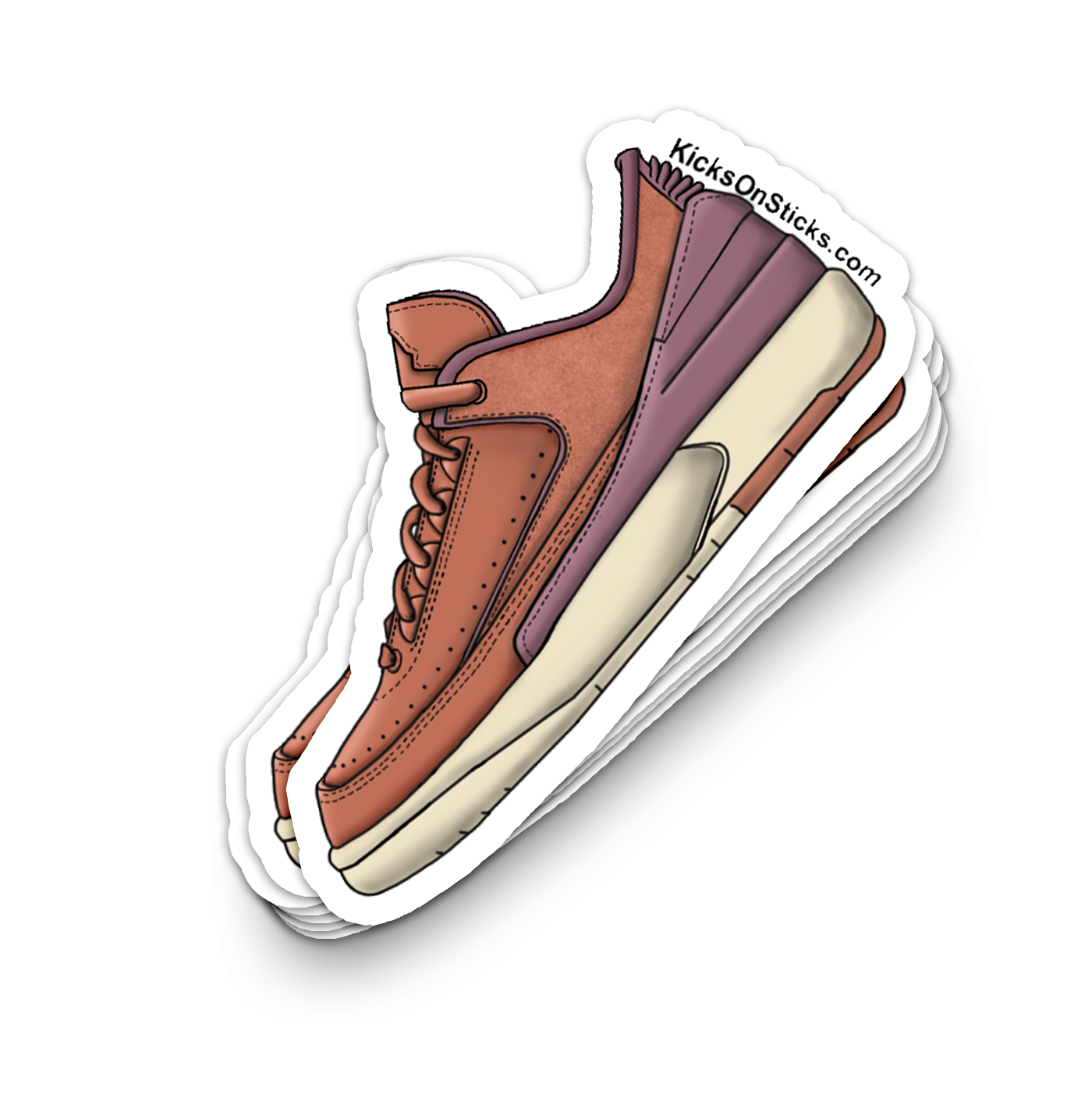 Jordan 2 Low "Sky Orange" Sneaker Sticker