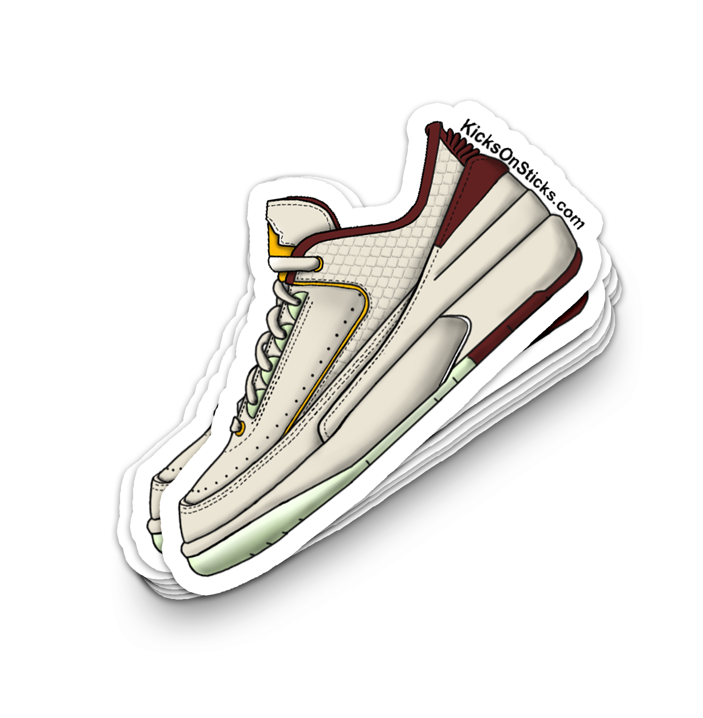 Jordan 2 Low "Year of the Dragon" Sneaker Sticker