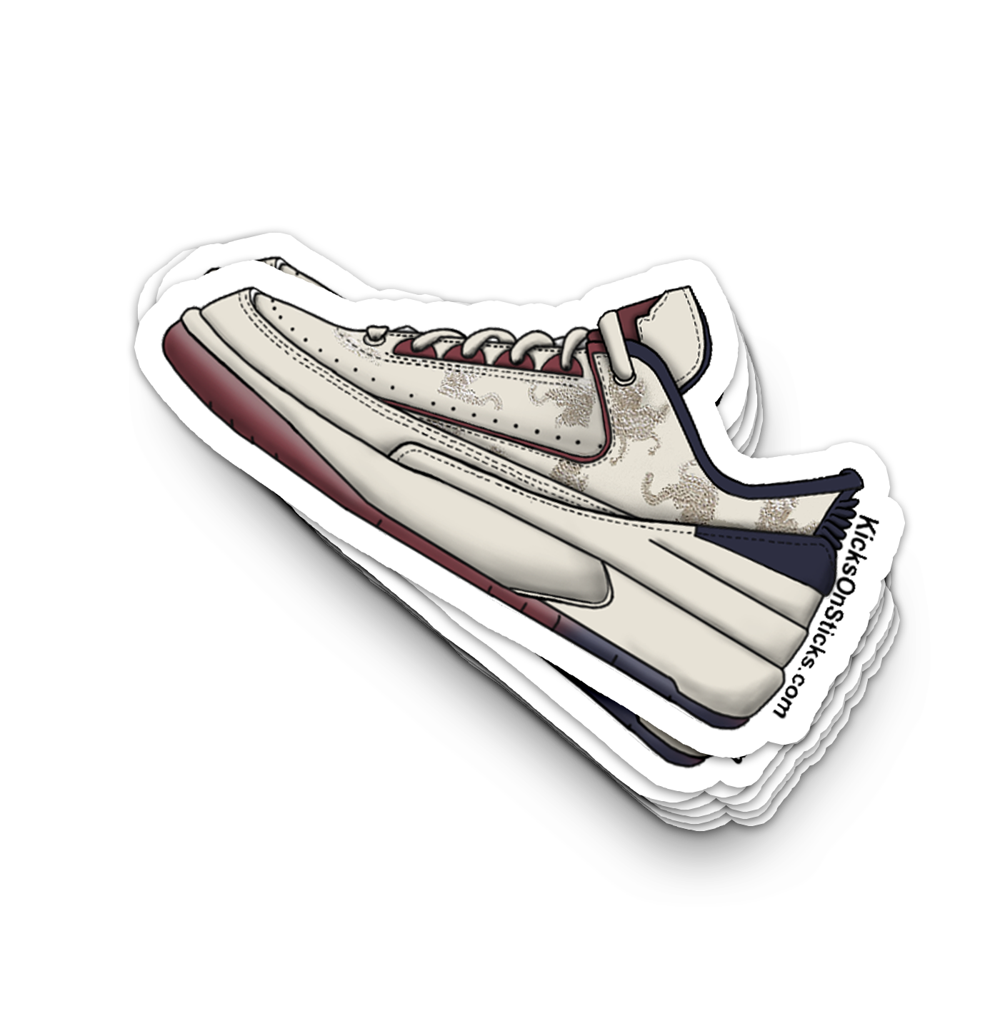 Jordan 2 Low "Year of the Dragon WMNS" Sneaker Sticker