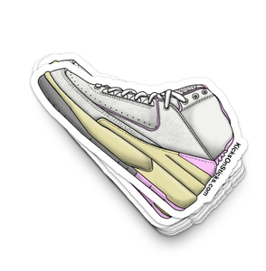 Jordan 2 "Soft Pink" Sneaker Sticker