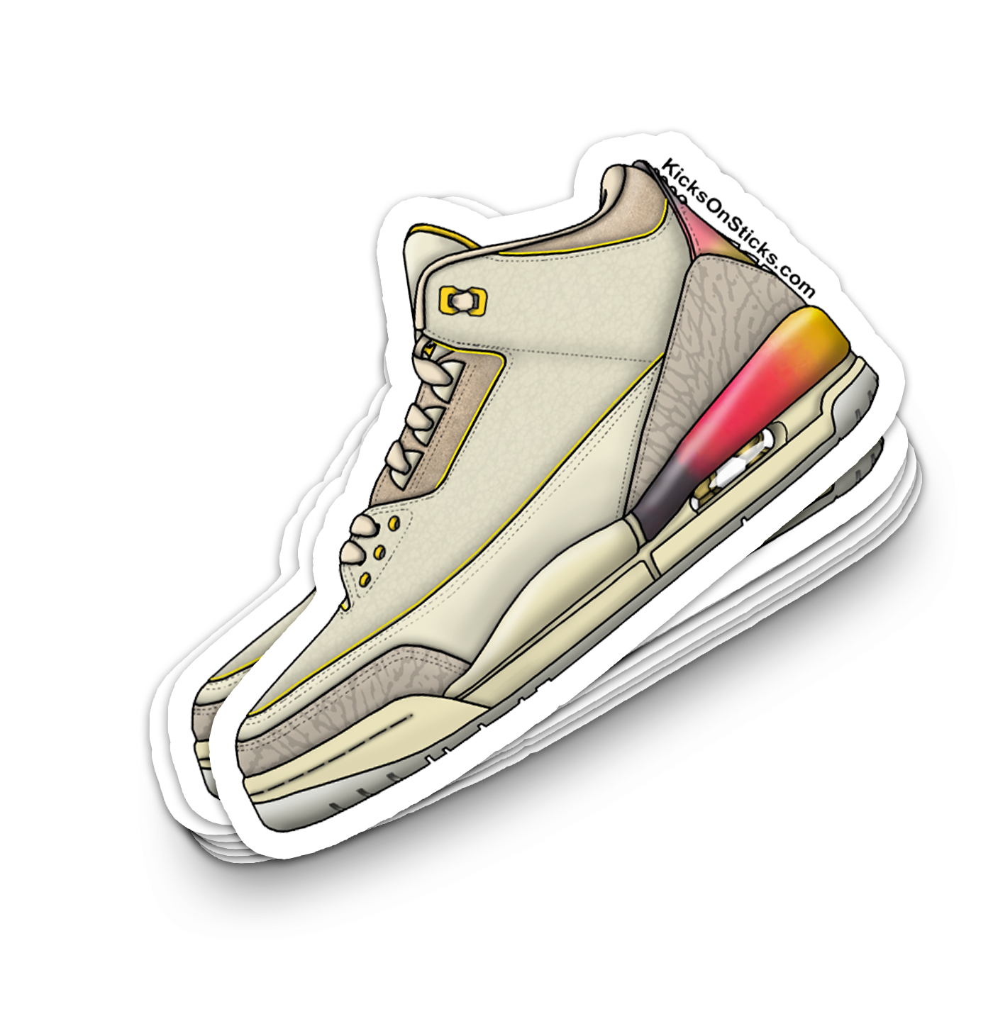 Jordan 3 "Balvin" Sneaker Sticker