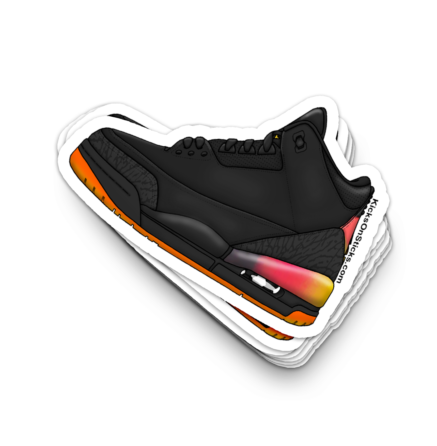 Jordan 3 "Balvin Rio" Sneaker Sticker