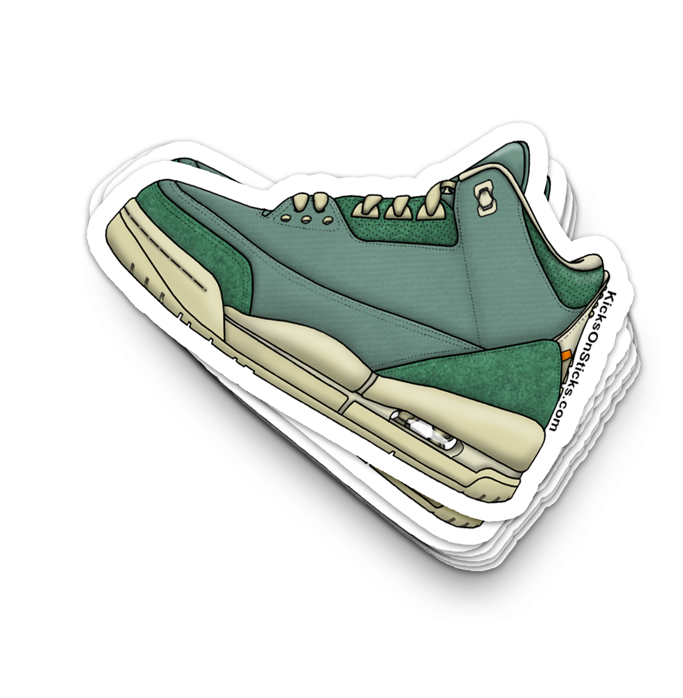 Jordan 3 "Bicoastal" Sneaker Sticker