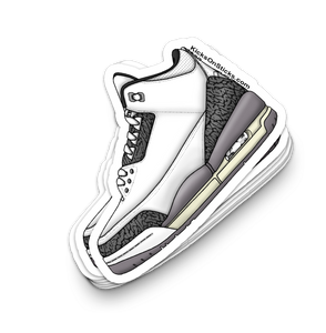 Jordan 3 "Cement Grey 2024" Sneaker Sticker