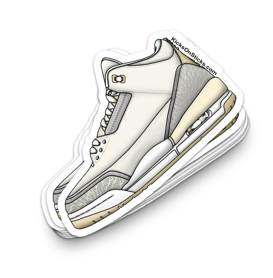 Jordan 3 "Craft Ivory" Sneaker Sticker