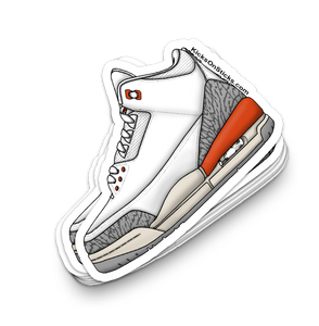 Jordan 3 "Georgia Peach" Sneaker Sticker