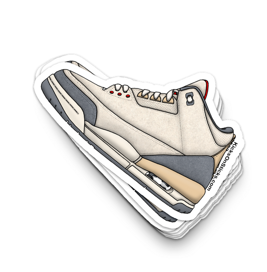 Jordan 3 "Muslin" Sneaker Sticker