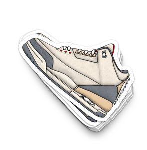 Jordan 3 "Muslin" Sneaker Sticker