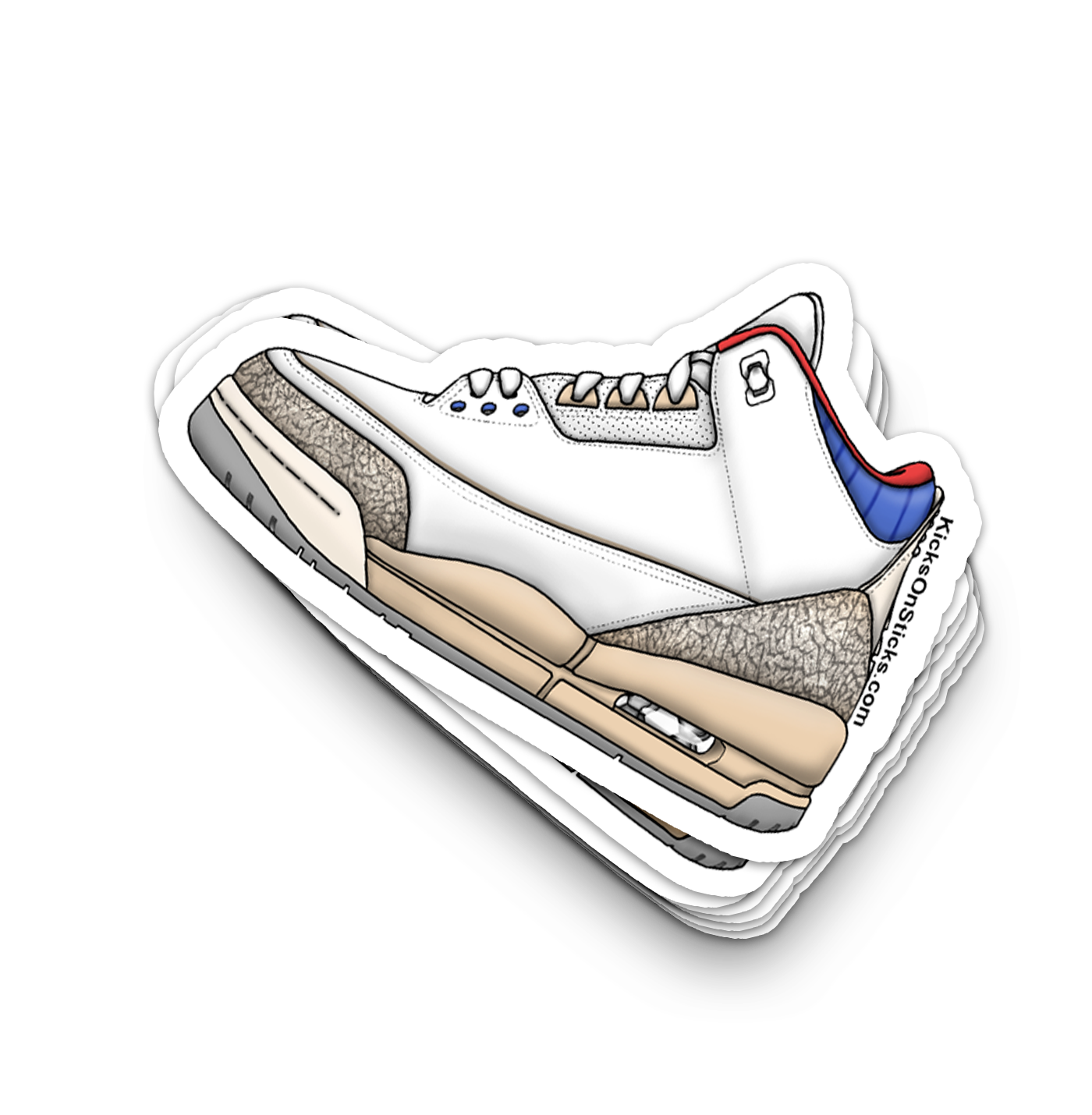Jordan 3 "Seoul 2.0" Sneaker Sticker