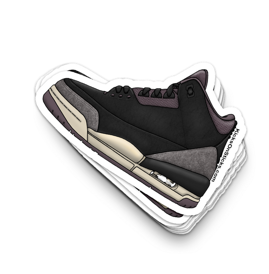 Jordan 3 "A Ma Maniere Black" Sneaker Sticker