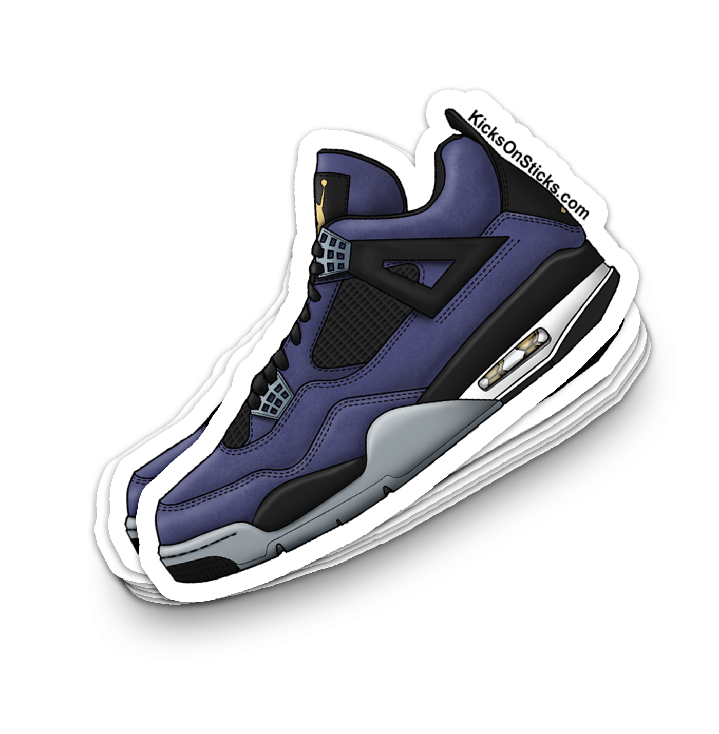 Jordan 4 "Lakers" Sneaker Sticker