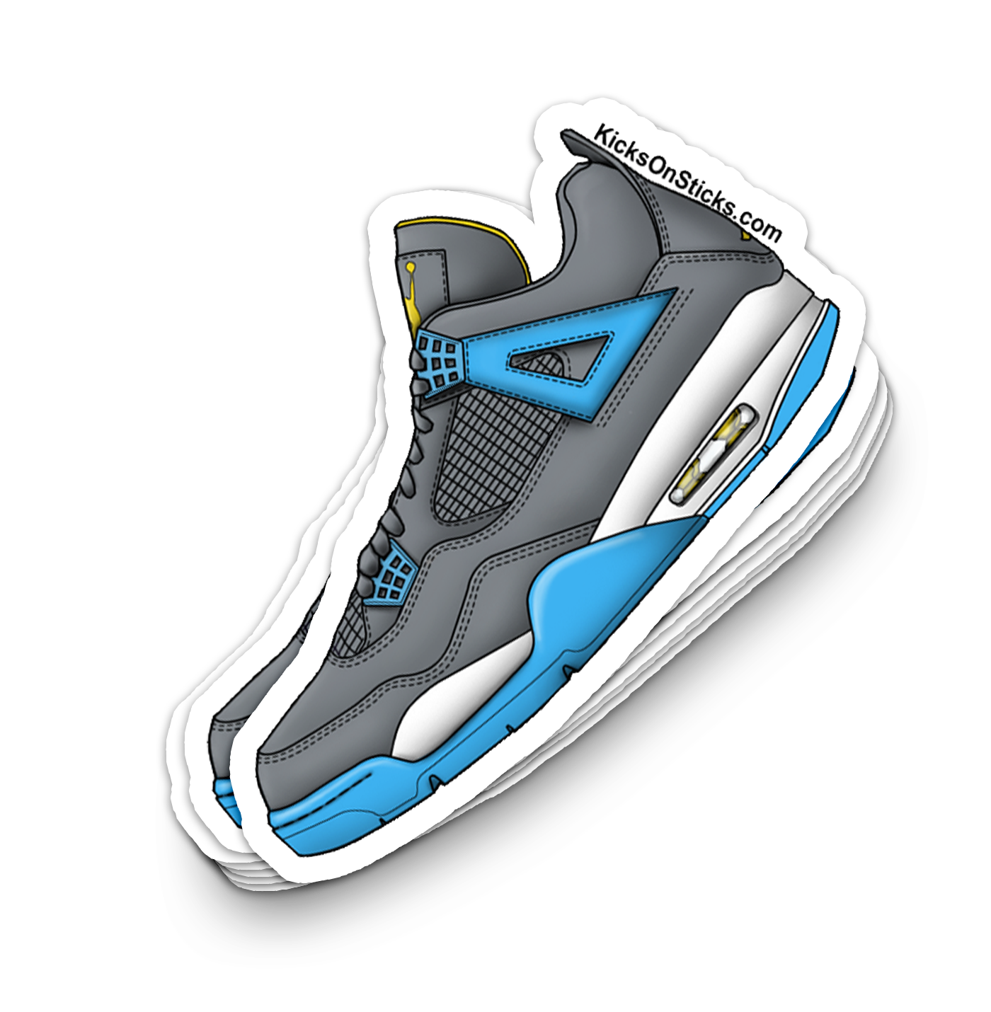 Jordan 4 "Mist" Sneaker Sticker