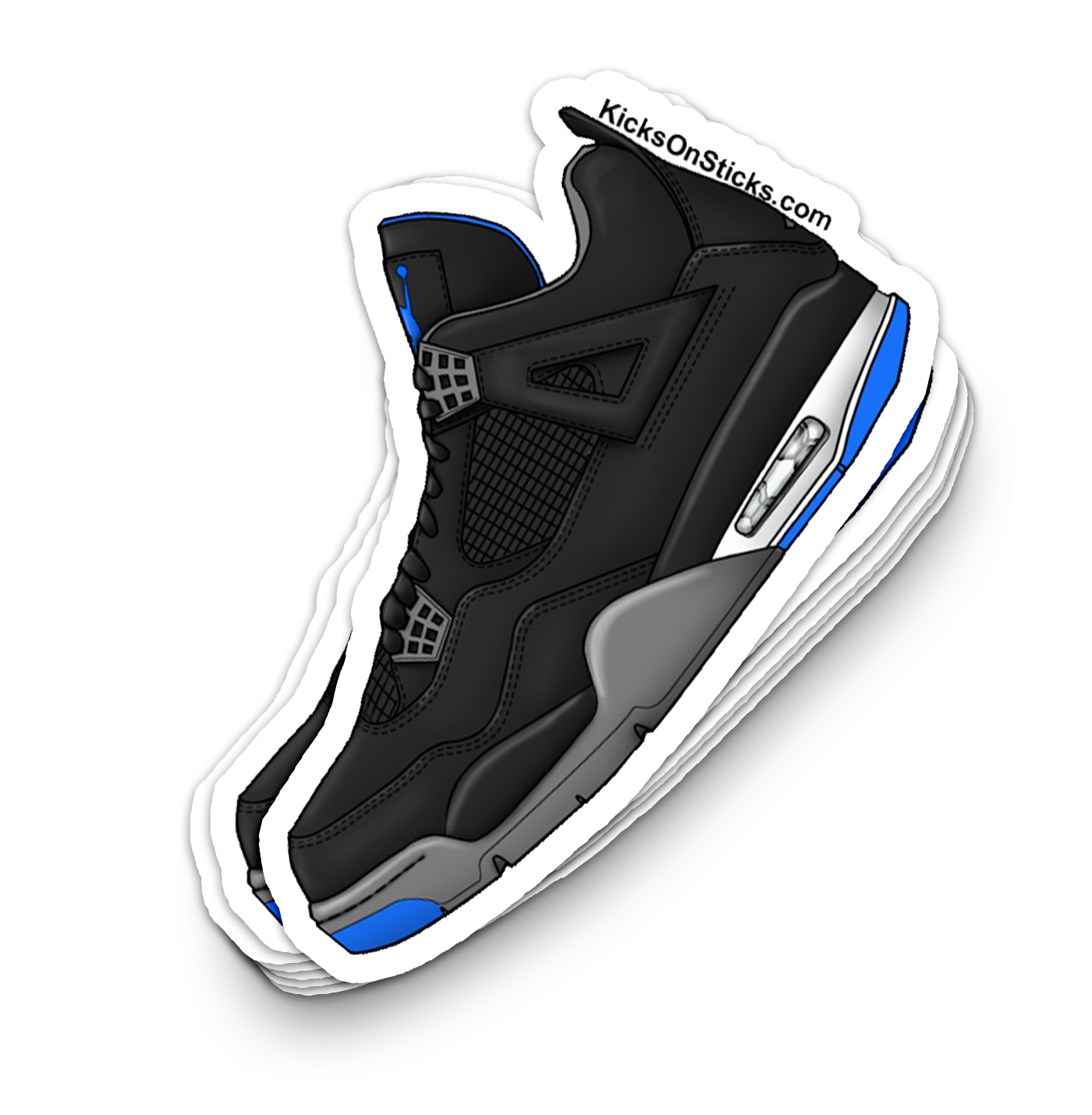 Jordan 4 "Motorsport" Black Sneaker Sticker