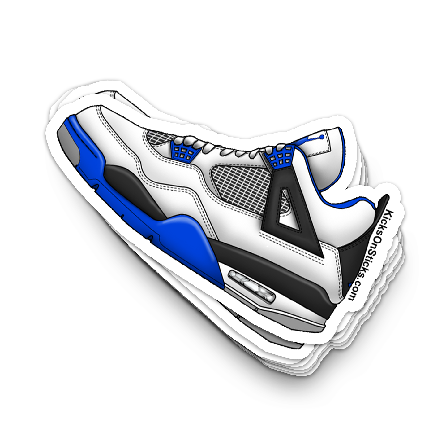 Jordan 4 "Motorsport" White Sneaker Sticker