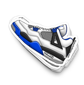 Jordan 4 "Motorsport" White Sneaker Sticker