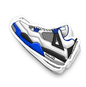 Jordan 4 Motorsport White Sneaker Sticker