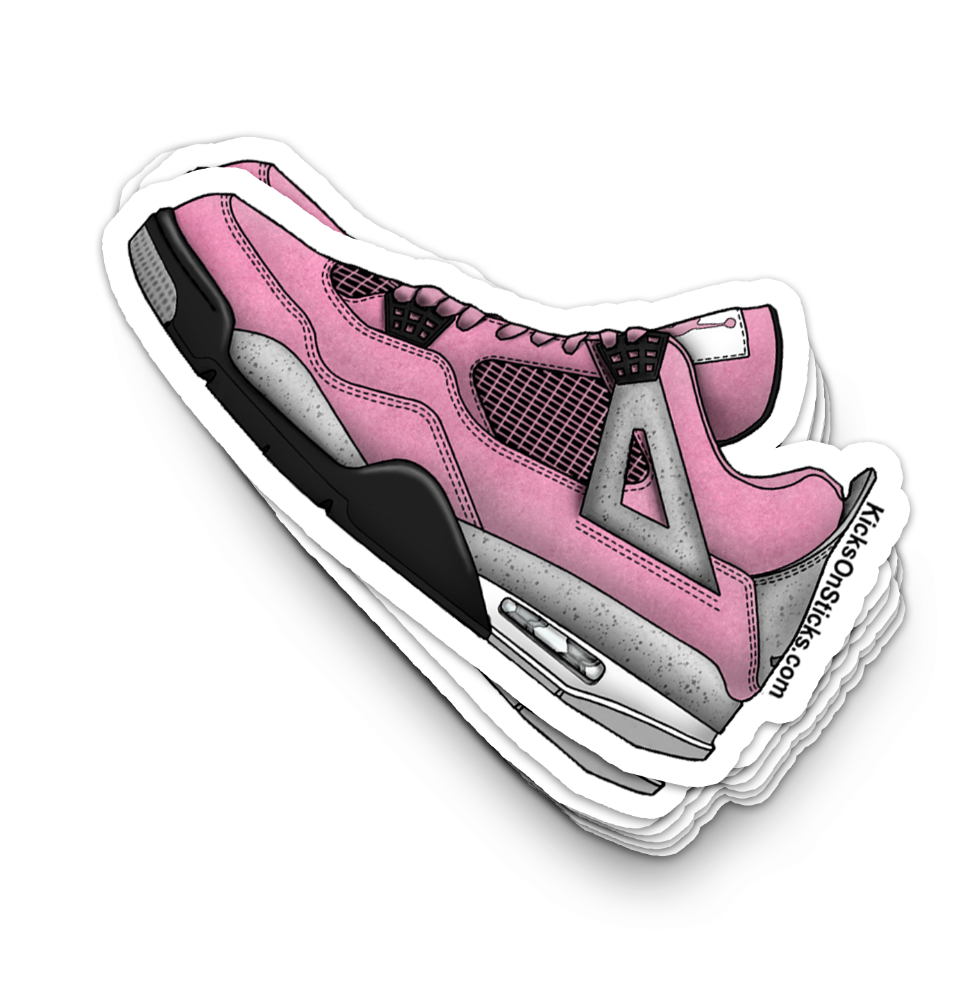 Jordan 4 "Orchid Pink" Sneaker Sticker