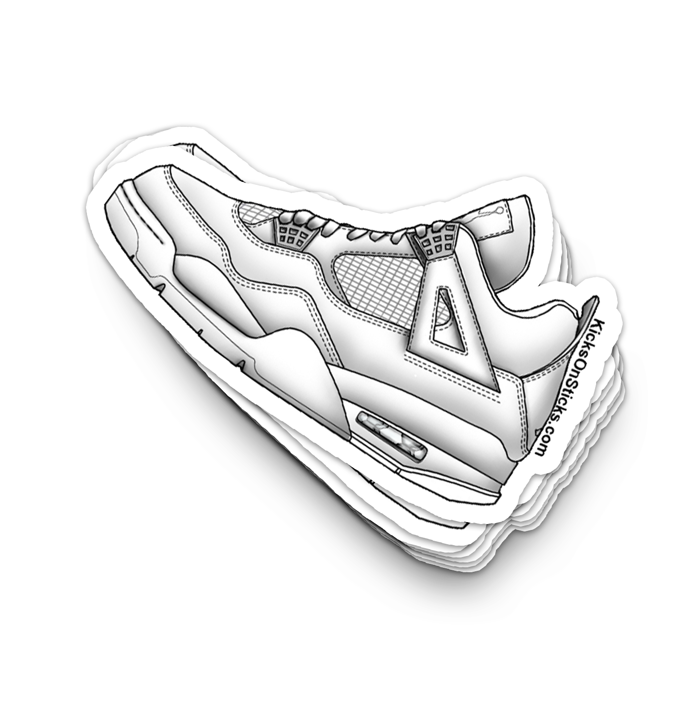 Jordan 4 "Pure" Sneaker Sticker