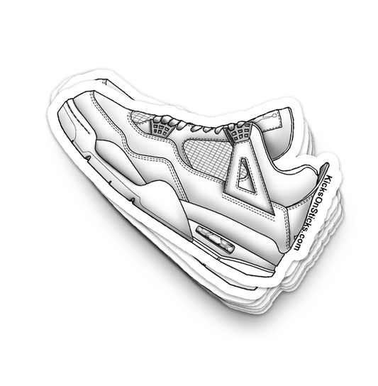 Jordan 4 "Pure" Sneaker Sticker