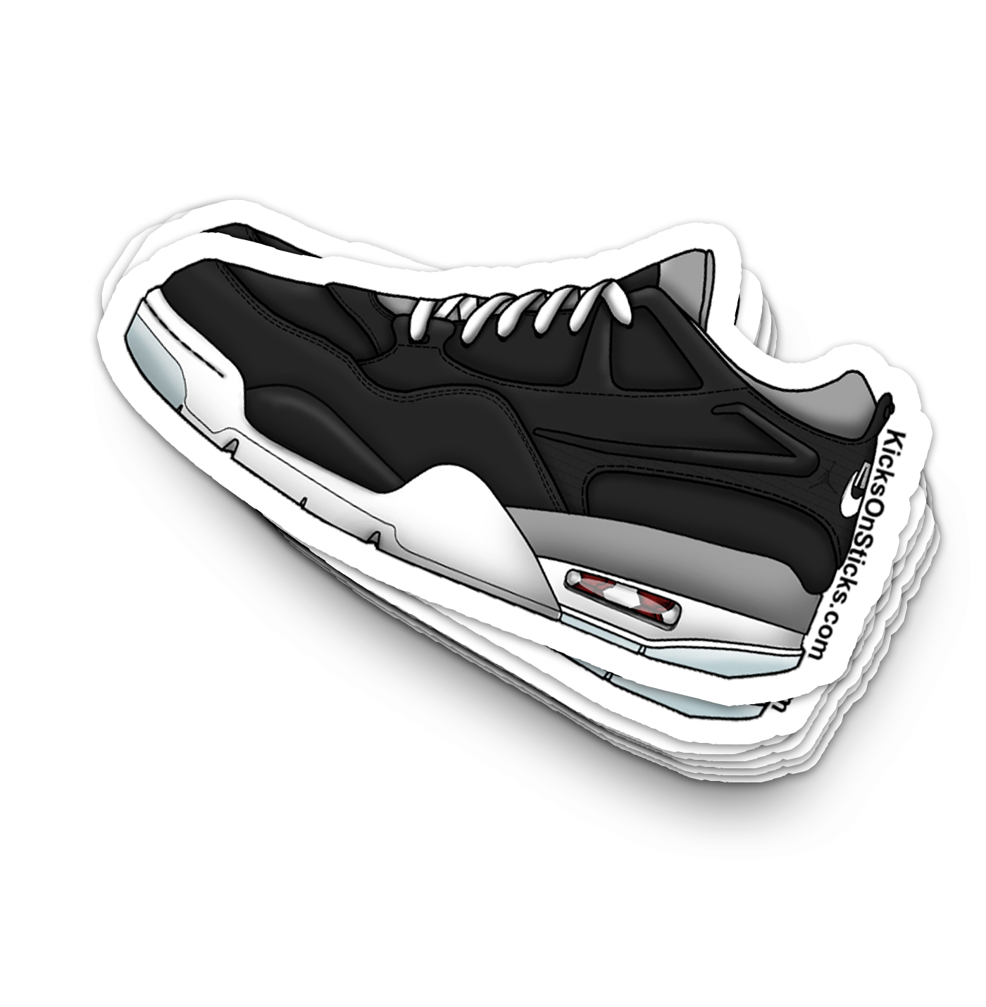 Jordan 4 RM "Black Metallic" Sneaker Sticker