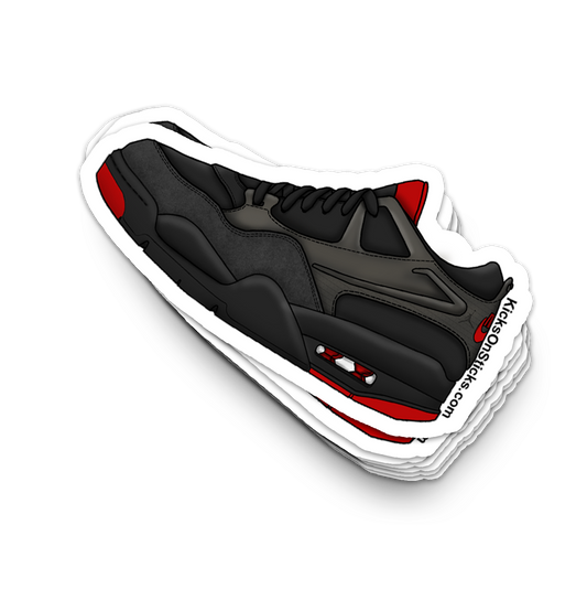 Jordan 4 RM "Bred" Sneaker Sticker
