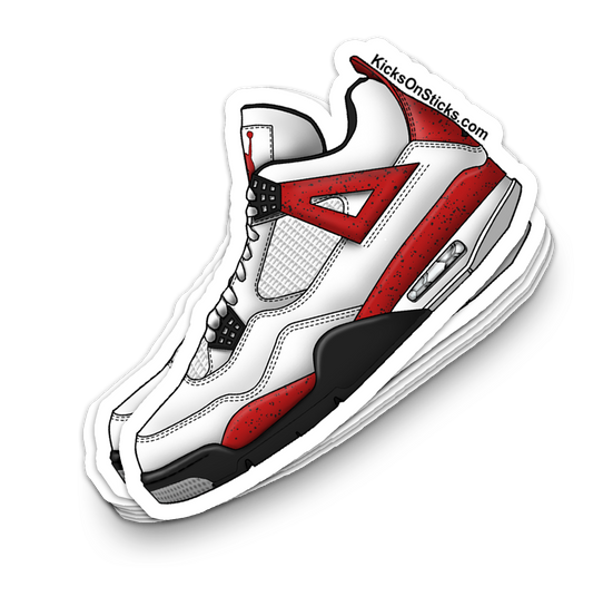 Jordan 4 "Red Cement" Sneaker Sticker