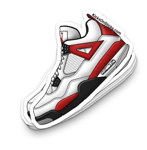 Jordan 4 "Red Cement" Sneaker Sticker