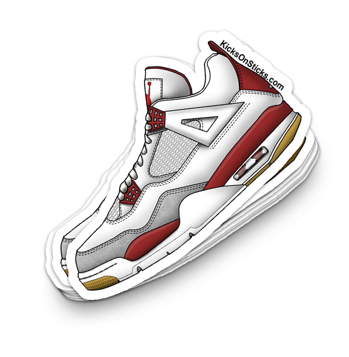 Jordan 4 "SB Varsity Red" Sneaker Sticker