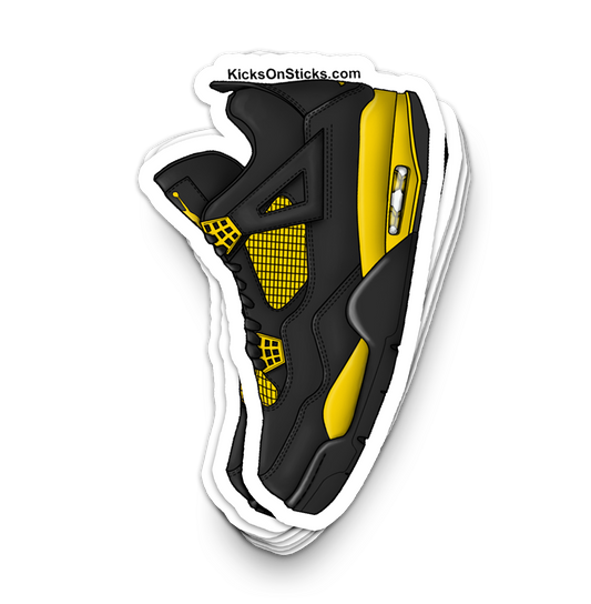 Jordan 4 "Thunder" Sneaker Sticker