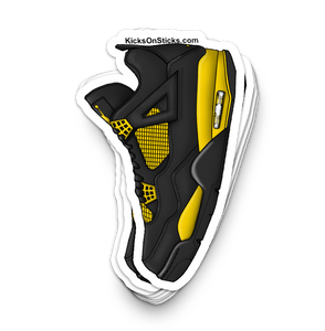 Jordan 4 "Thunder" Sneaker Sticker
