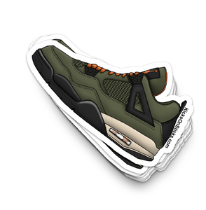 Jordan 4 "Undefeated" Sneaker Sticker