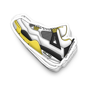 Jordan 4 "Vivid Sulfur" Sneaker Sticker